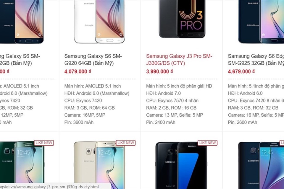 Smartphone cũ giảm giá mạnh, cơ hội cho công nhân "lên đời" Smartphone cũ giảm giá mạnh, cơ hội cho công nhân "lên đời"