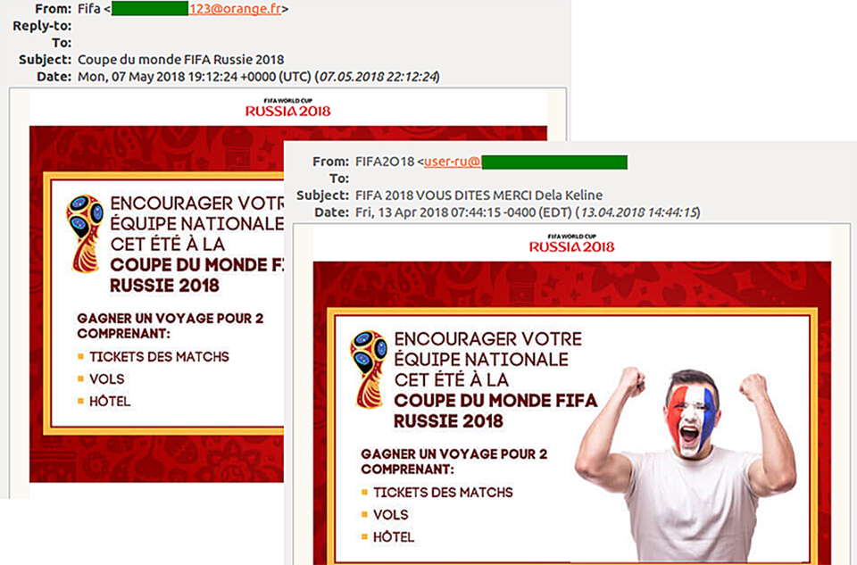 Cạm bẫy "vé mời" World Cup 2018 qua email. Cạm bẫy "vé mời" World Cup 2018 qua email.