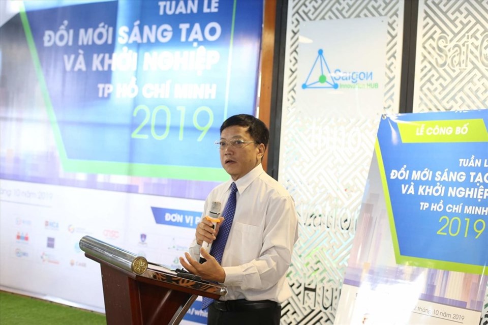 Ông Nguyễn Khắc Thanh - Phó Giám đốc Sở Khoa học Công nghệ TP Hồ Chí Minh phát biểu tại tuần lễ. Ảnh: Thạch An Ông Nguyễn Khắc Thanh - Phó Giám đốc Sở Khoa học Công nghệ TP Hồ Chí Minh phát biểu tại tuần lễ. Ảnh: Thạch An