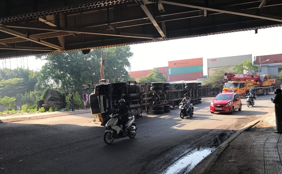 Hiện trường vụ tai nạn.