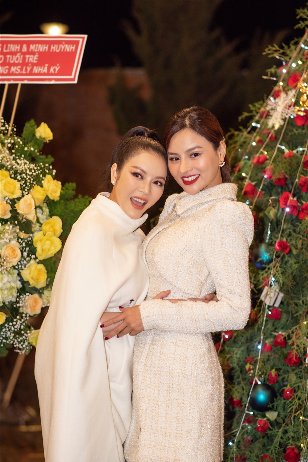 Cựu siêu mẫu Vũ Thu Phương cũng thu xếp công việc bận rộn lên Đà Lạt dự tiệc cuối năm.