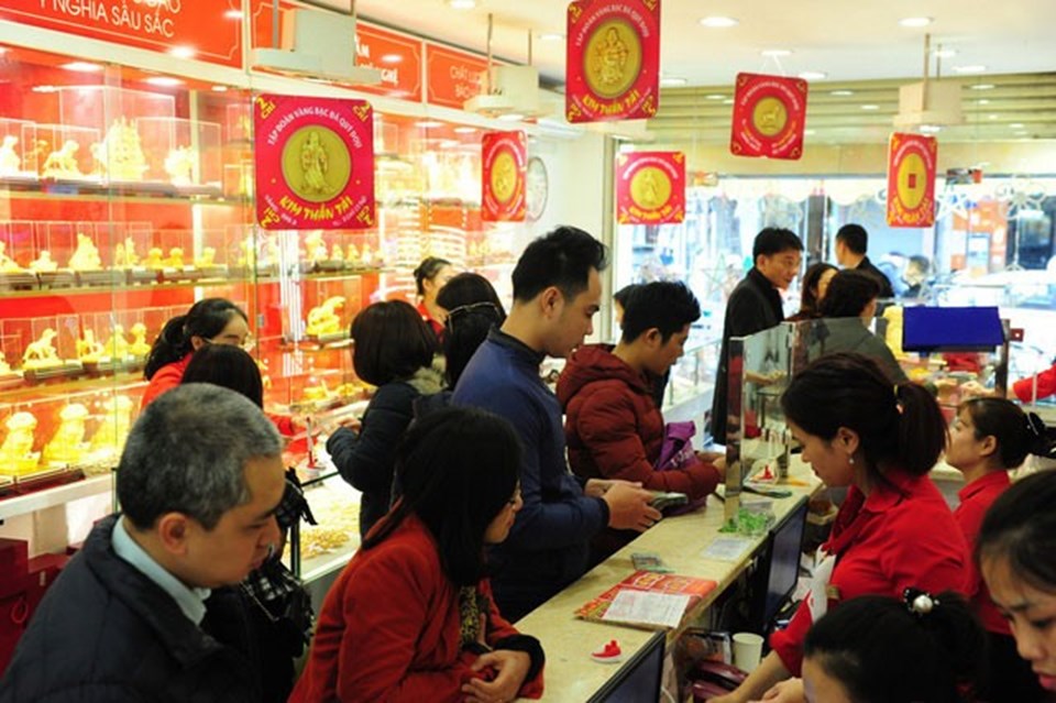 Giá vàng trong nước đã bắt đầu nhảy múa trước ngày vía Thần tài Giá vàng trong nước đã bắt đầu nhảy múa trước ngày vía Thần tài