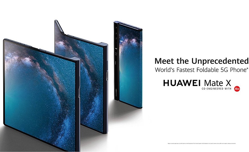 Điện thoại màn hình gập đầu tiên của Huawei - Huawei Mate X - được ra mắt trang bị công nghệ 5G. Điện thoại màn hình gập đầu tiên của Huawei - Huawei Mate X - được ra mắt trang bị công nghệ 5G.