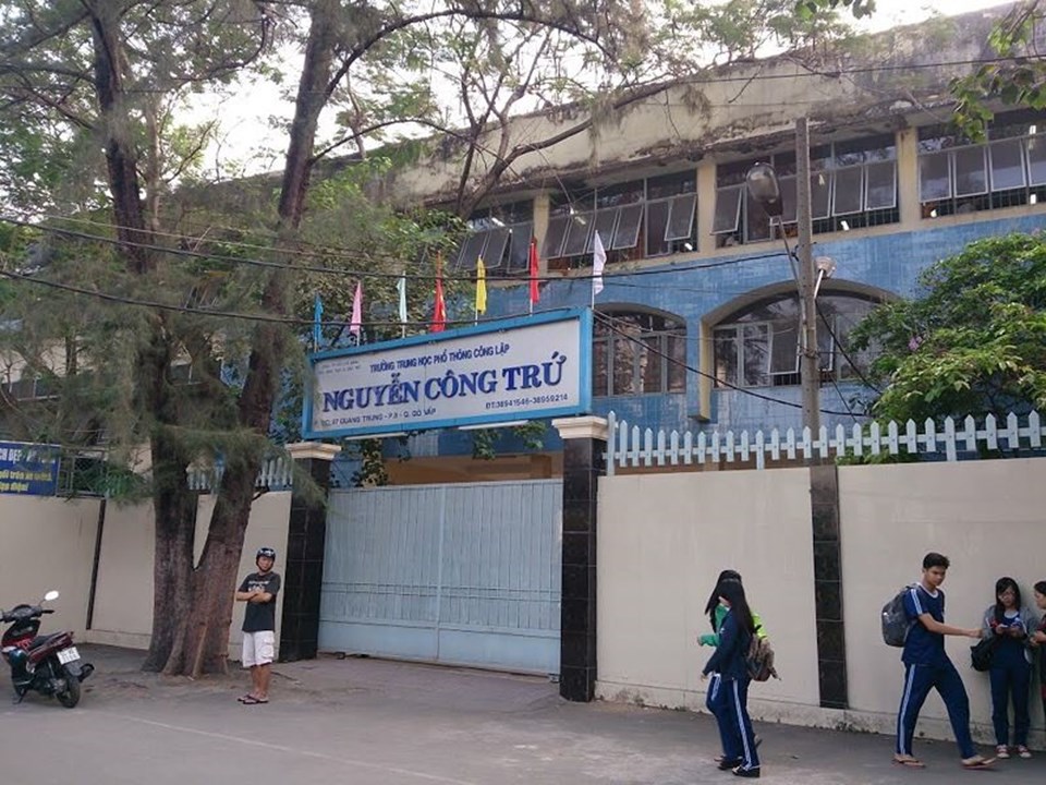 Trường THPT Nguyễn Công Trứ- Ảnh: Hưng Long Trường THPT Nguyễn Công Trứ- Ảnh: Hưng Long