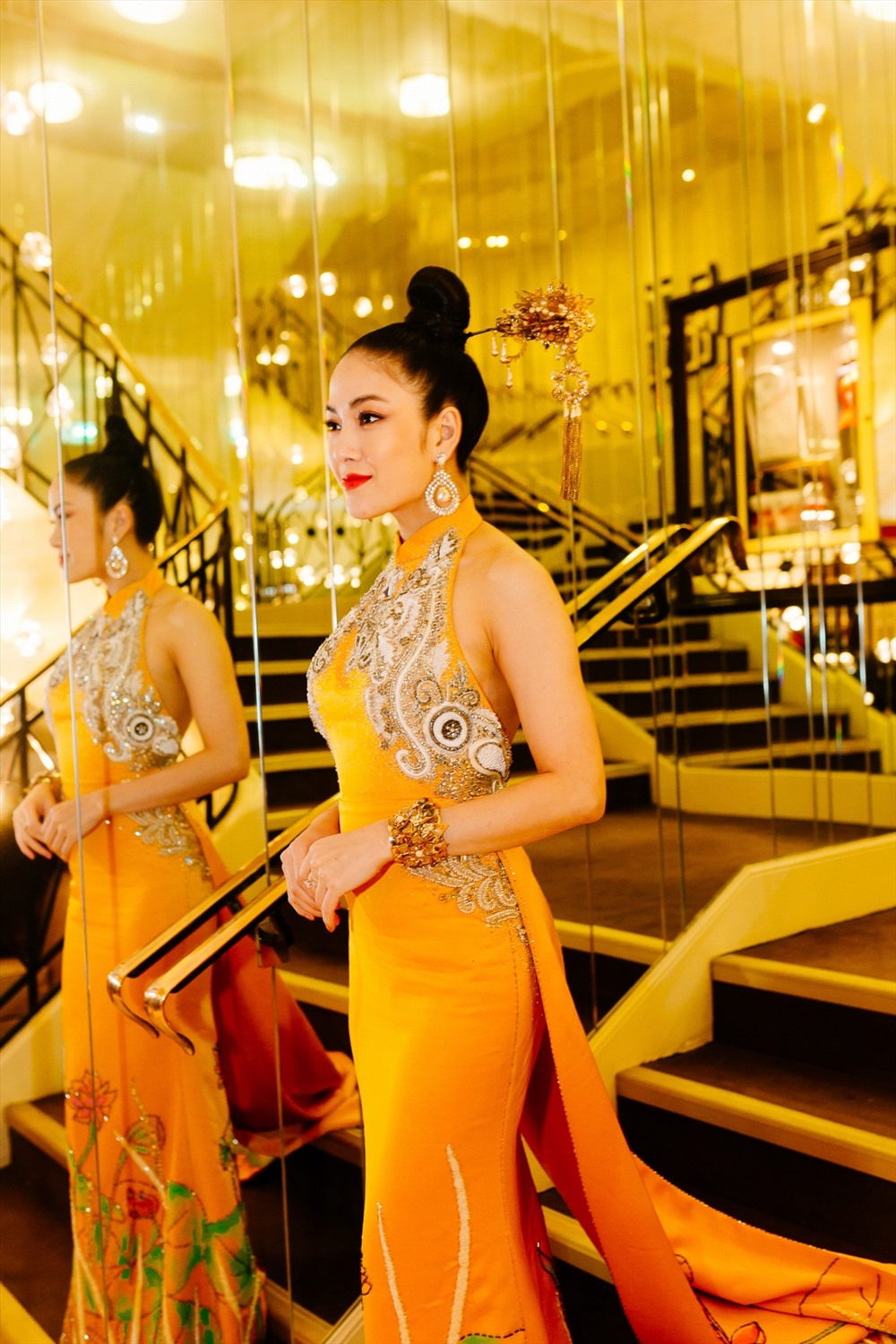 Cô rất hạnh phúc khi nhận được sự chú ý của giới truyền thông và quan khách quốc tế lại LHP Cannes lần này.