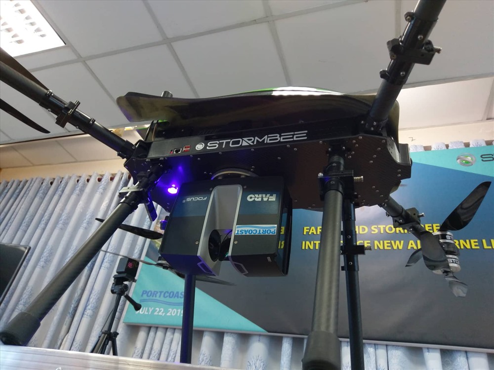 Thiết bị bay không người lái Stormbee UAV S-20 kết hợp với Faro Focus S350-A. Ảnh: Minh Quân
