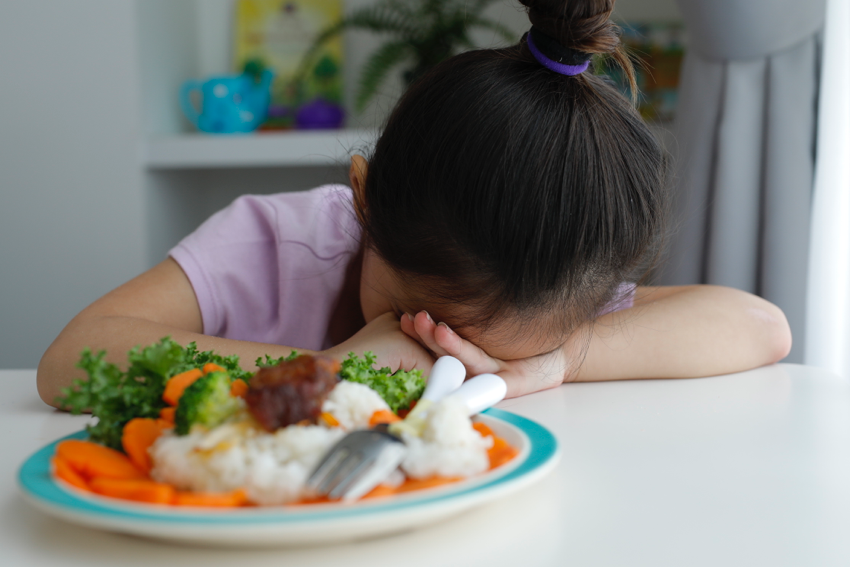 Con gái út của Kim Hiền từng mắc bệnh biếng ăn.