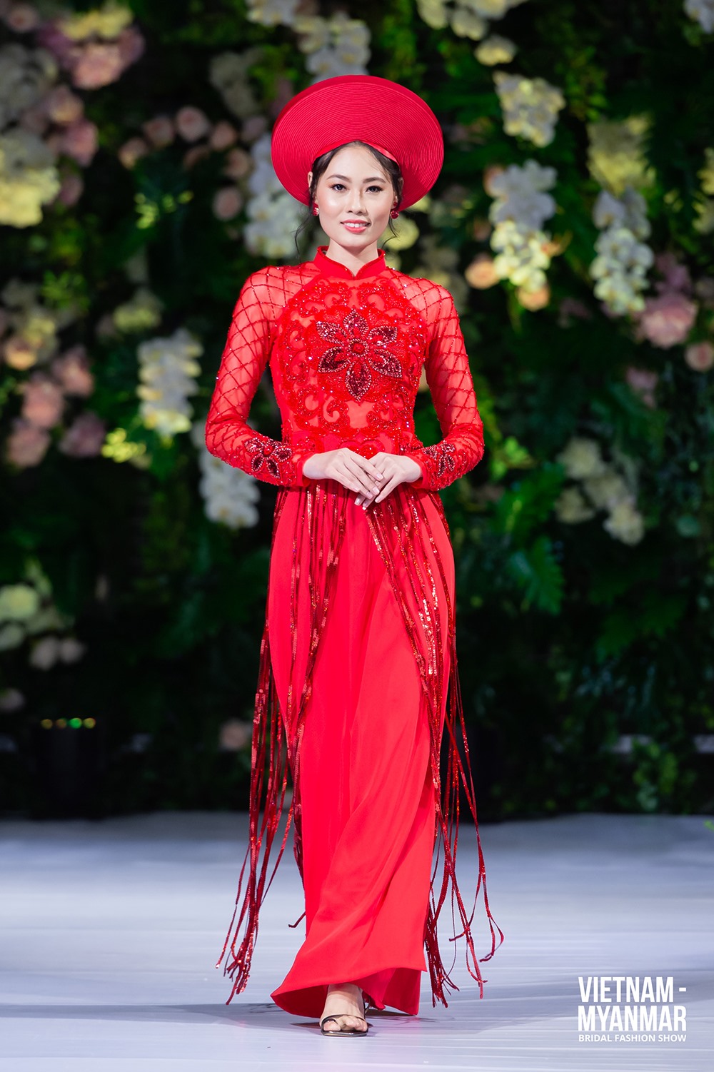 Quán quân Mai Giang gây bất ngờ khi trở lại với sân khấu thời trang. Ảnh: NVCC.