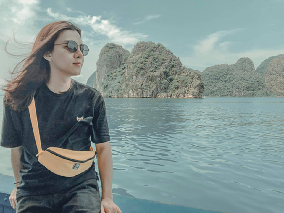 An Đức Huy khi để tóc dài. Ảnh: ĐH. An Đức Huy khi để tóc dài. Ảnh: ĐH.