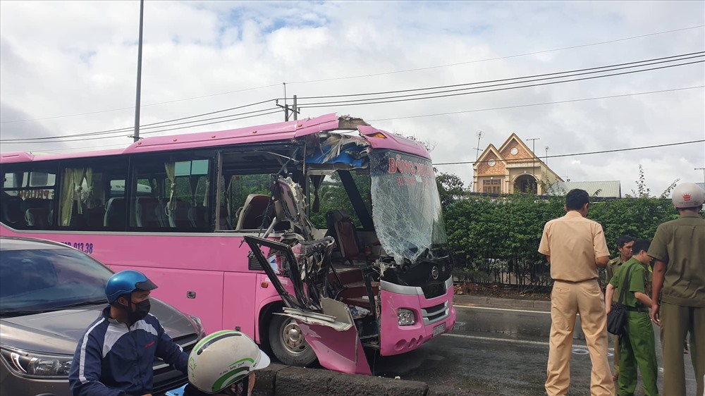Hiện trường vụ tai nạn.
