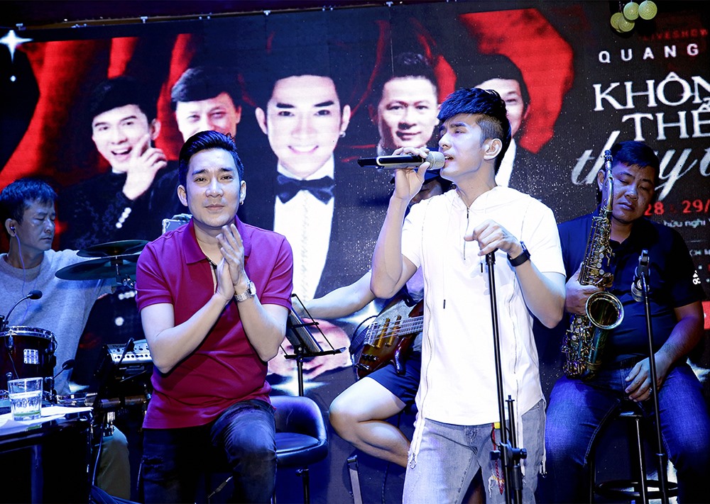 Quang Hà rất vui khi nhận được sự ủng hộ của đàn anh trong show diễn cá nhân tổ chức tại Hà Nội sắp tới.