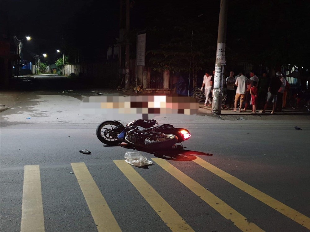 Hiện trường vụ tai nạn.