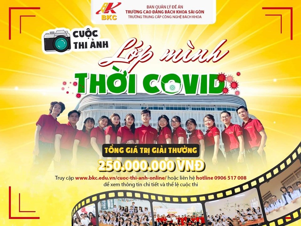 "Lớp mình thời Covid” là cuộc thi ảnh hướng đến tuyên truyền phòng chống dịch COVID– 19 được tổ chức dành cho học sinh (ảnh: BKC) "Lớp mình thời Covid” là cuộc thi ảnh hướng đến tuyên truyền phòng chống dịch COVID– 19 được tổ chức dành cho học sinh (ảnh: BKC)