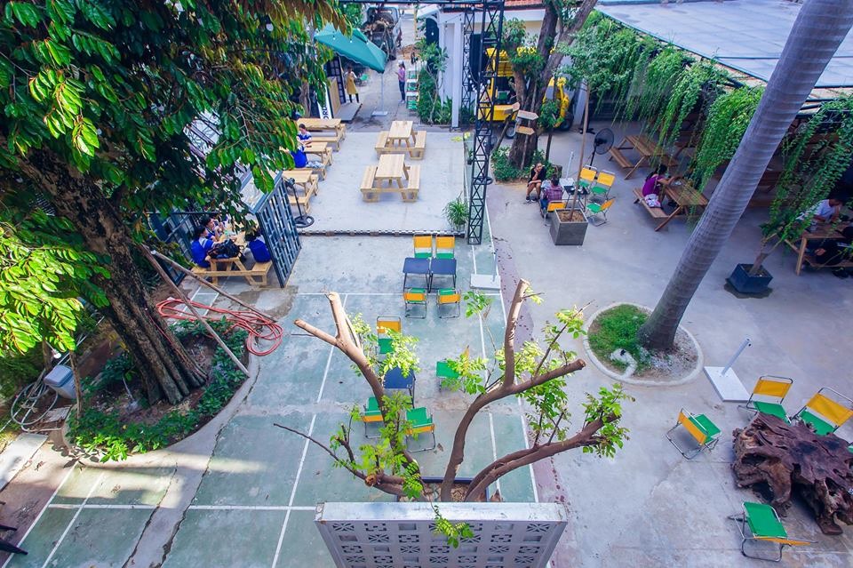 Không gian ngoài trời. Ảnh: Zonedanang