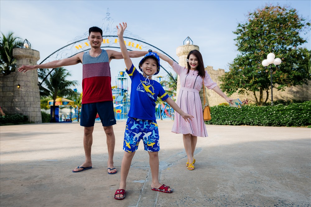Mặc dù bận rộn, Bảo Thanh vẫn cố gắng dành thời gian cho gia đình. Ảnh: NVCC.