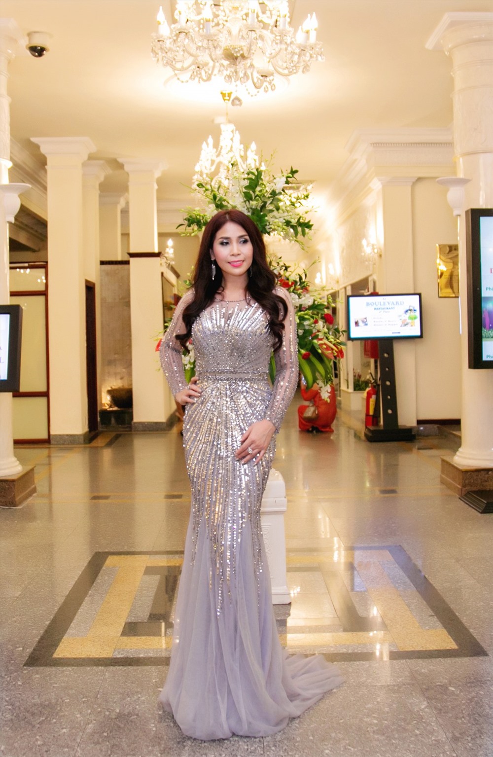 Lý Hương khoe dáng nuột nà tại sự kiện. Ảnh: Lê Quang Trang.