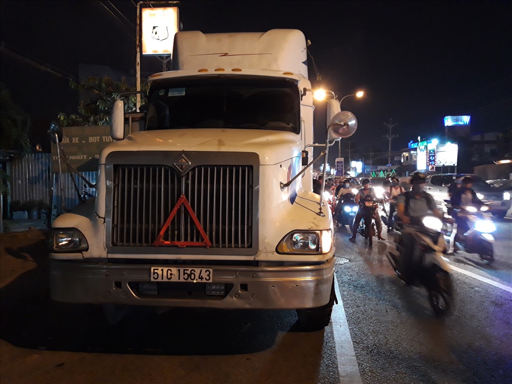 Hiện trường vụ tai nạn.