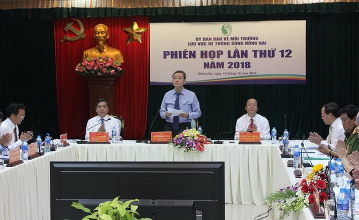 Phiên họp thứ 12 của Uỷ ban BVMT hệ thống lưu vực sông Đồng Nai. Ảnh: C.H
