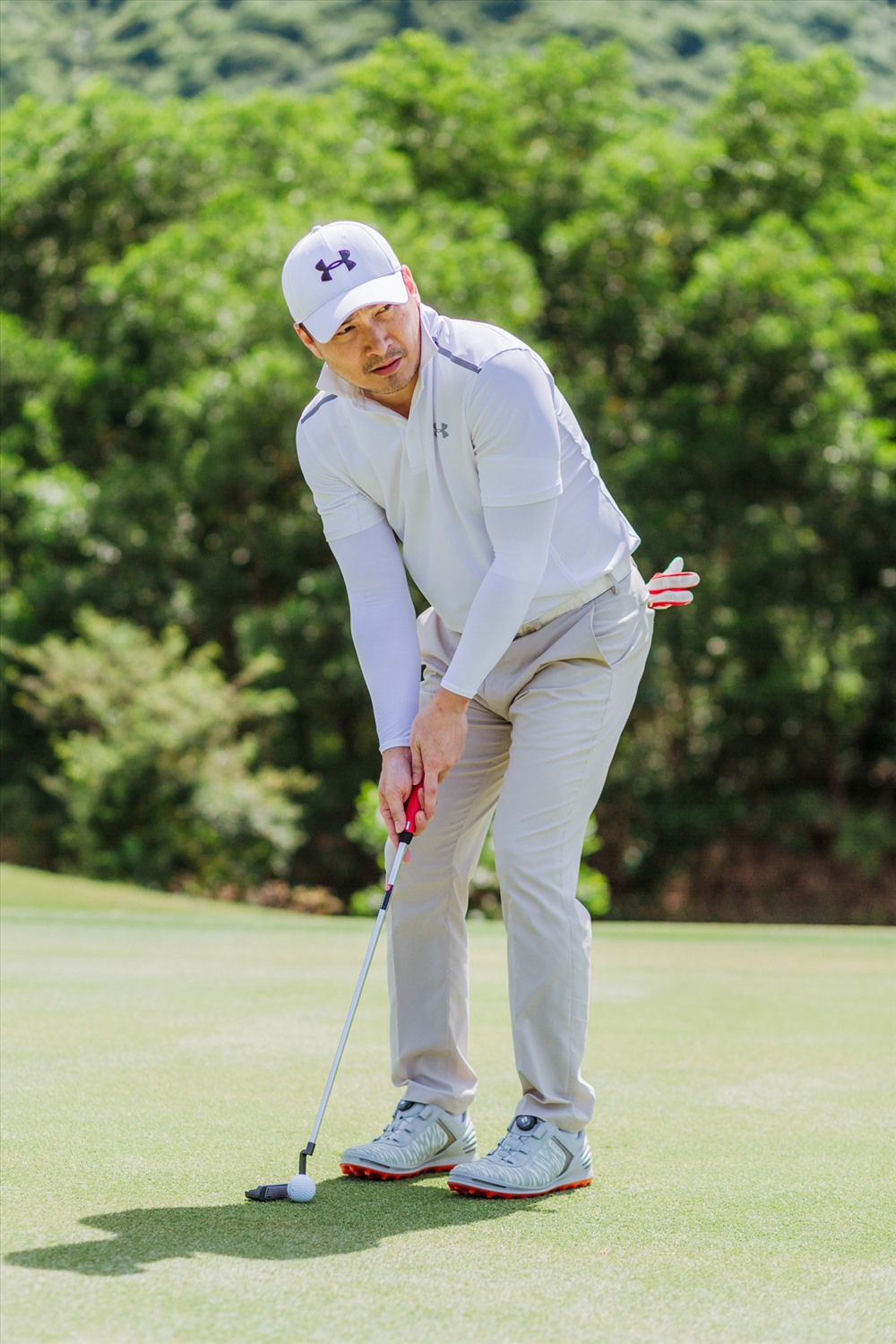 Diễn viên Chi Bảo có niềm đam mê với bộ môn thể thao Golf trong nhiều năm nay. Ảnh: NVCC.