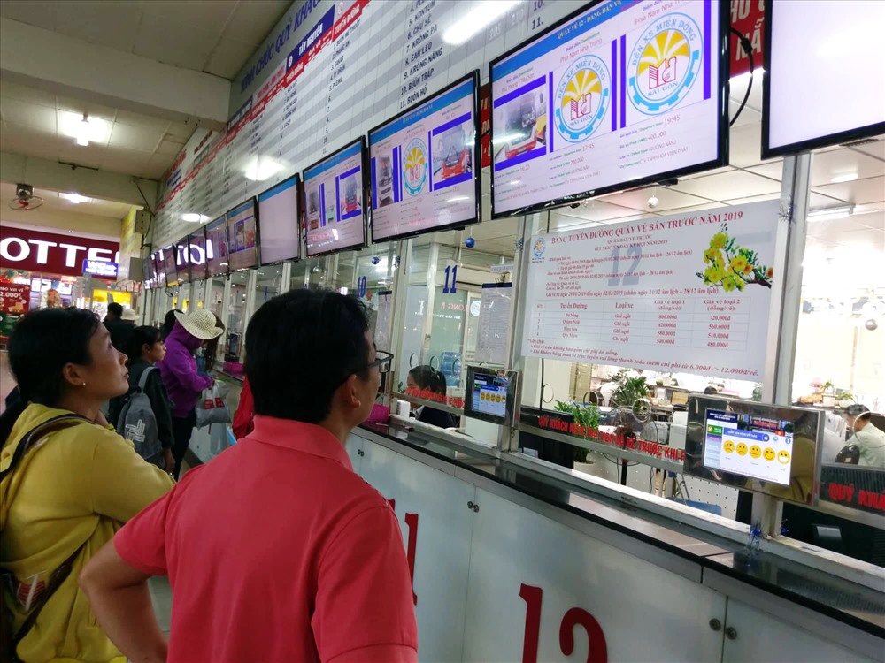 Bến xe miền Đông triển khai bán vé ủy thác tại quầy số 12.