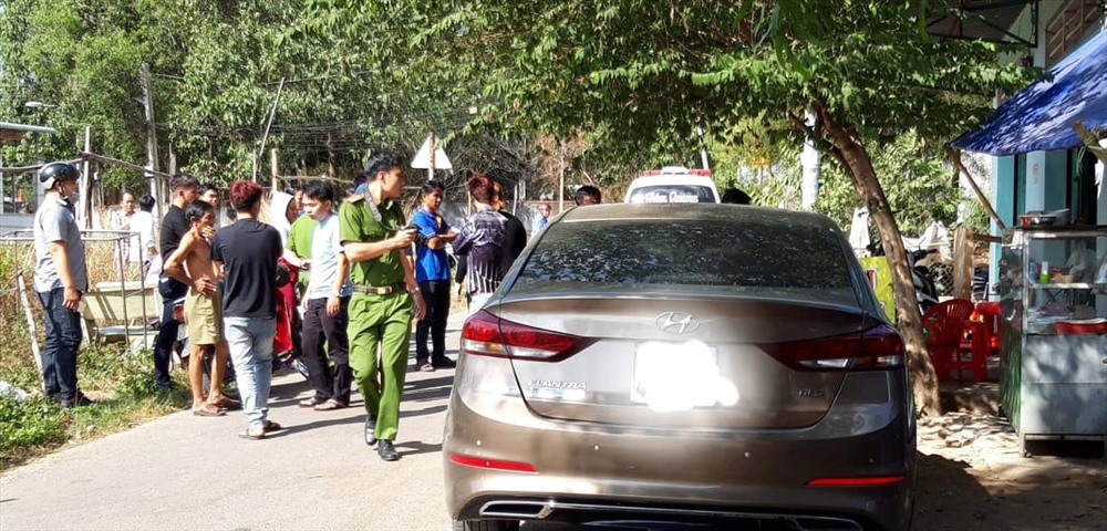 Hiện trường phát hiện người đàn ông làm bảo vệ tử vong.