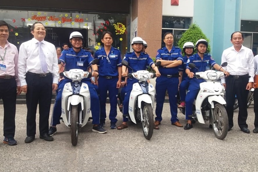 Mô hình xe cấp cứu hai bánh tại TPHCM