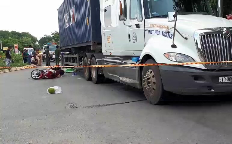 Hiện trường vụ tai nạn.