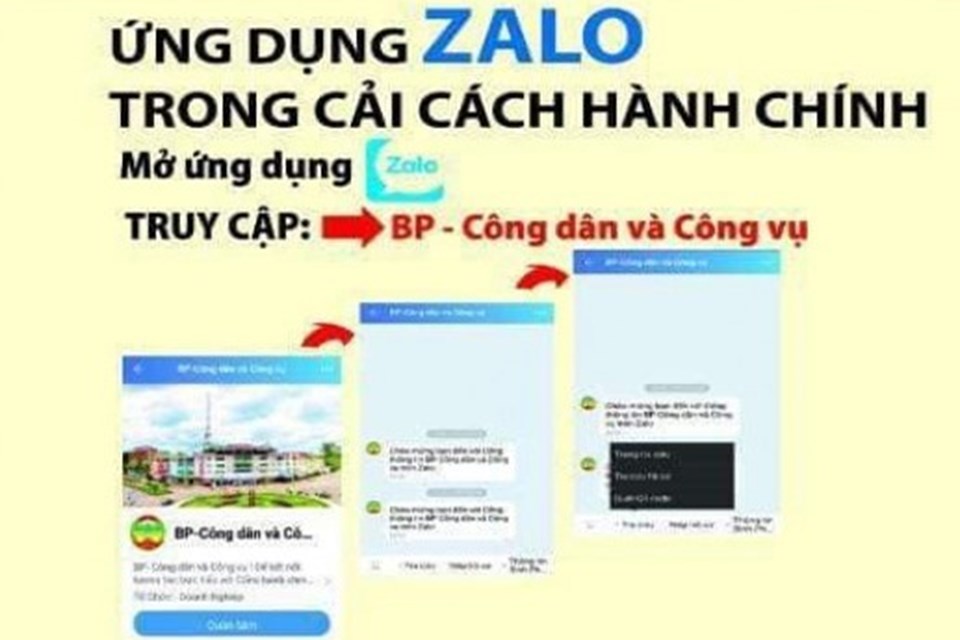 Bình Phước triển khai dịch vụ hành chính công trên ứng dụng Zalo Bình Phước triển khai dịch vụ hành chính công trên ứng dụng Zalo