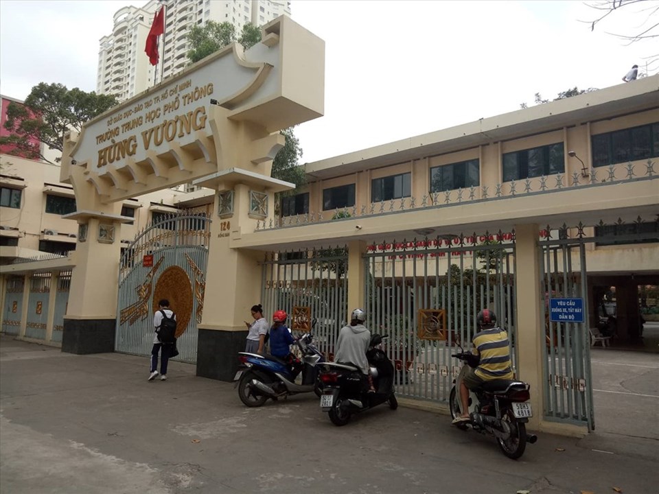 Trường THPT Hùng Vương. Ảnh: A.N Trường THPT Hùng Vương. Ảnh: A.N