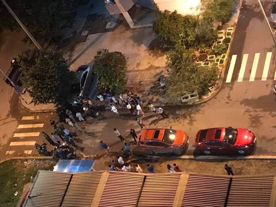 Hiện trường xảy ra vụ việc. Hiện trường xảy ra vụ việc.